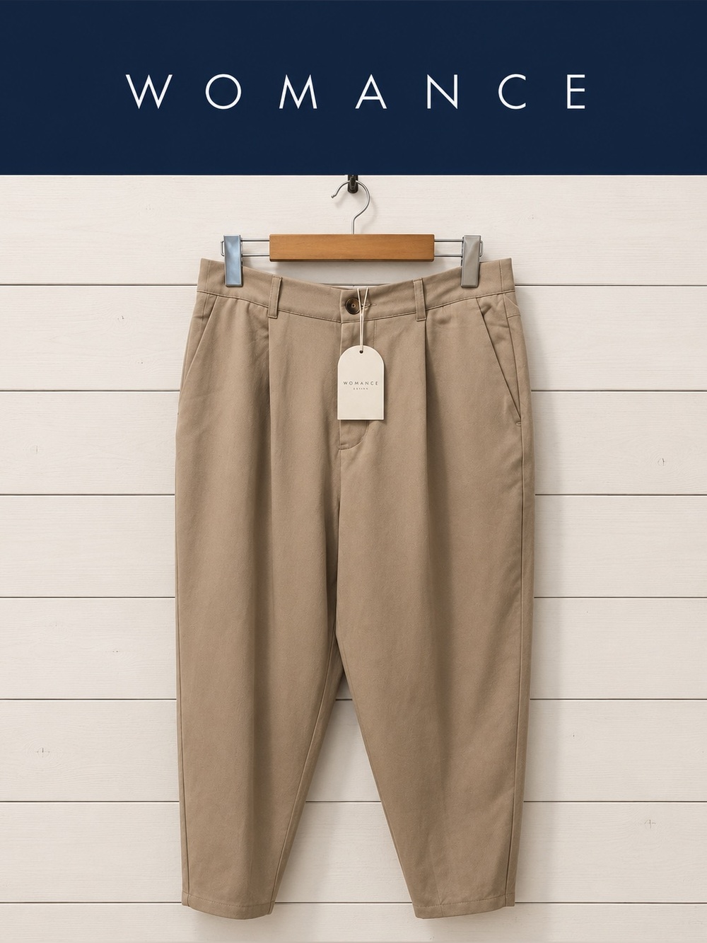 Womance Atelier Beige Baggy Pants - Size 8 - NWT
